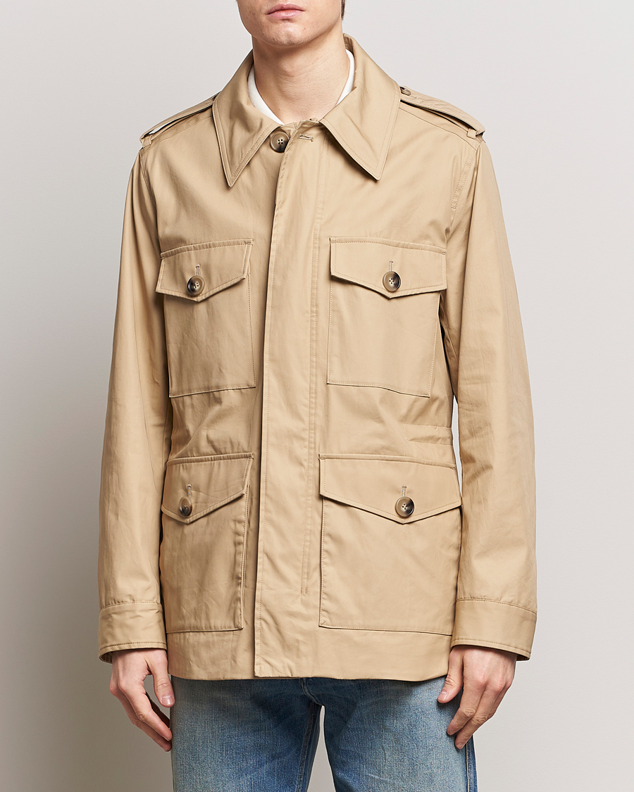 Homme | Manteaux Et Vestes | Tiger of Sweden | Bendrik Cotton Field Jacket Moon Stone