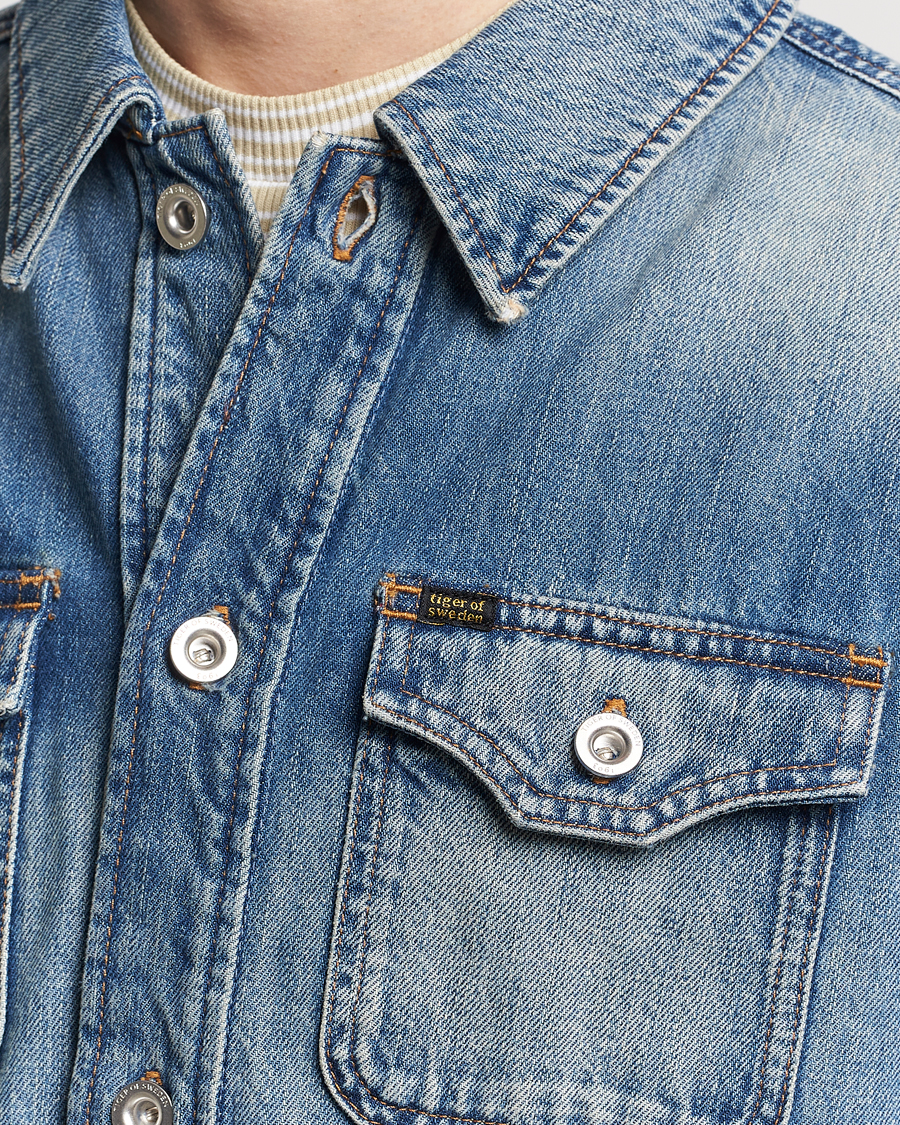 Homme | Manteaux Et Vestes | Tiger of Sweden | Get Denim Jacket Midnight Blue