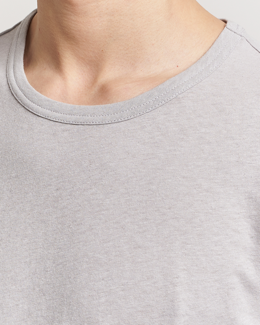 Homme | T-shirts | Tiger of Sweden | Olaf Cotton/Linen Crew Neck T-Shirt Granite