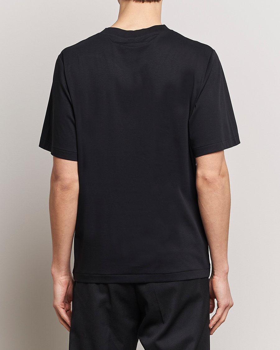 Homme | T-shirts | Tiger of Sweden | Mercerized Cotton Crew Neck T-Shirt Black