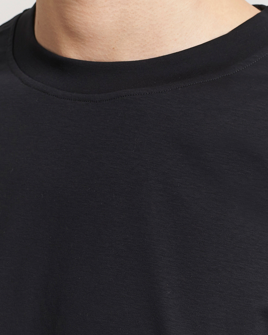 Homme | T-shirts | Tiger of Sweden | Mercerized Cotton Crew Neck T-Shirt Black