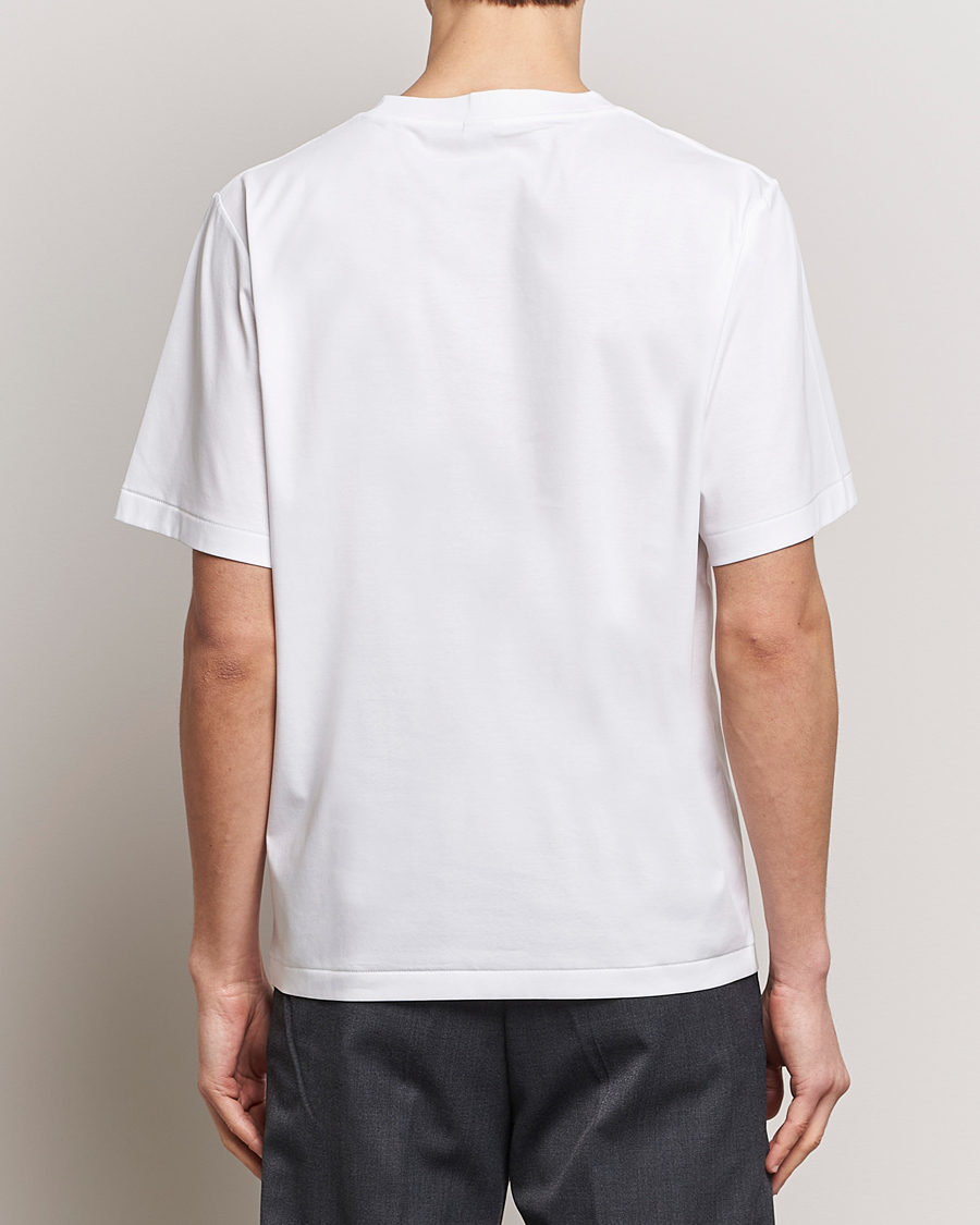 Homme | T-shirts | Tiger of Sweden | Mercerized Cotton Crew Neck T-Shirt Pure White