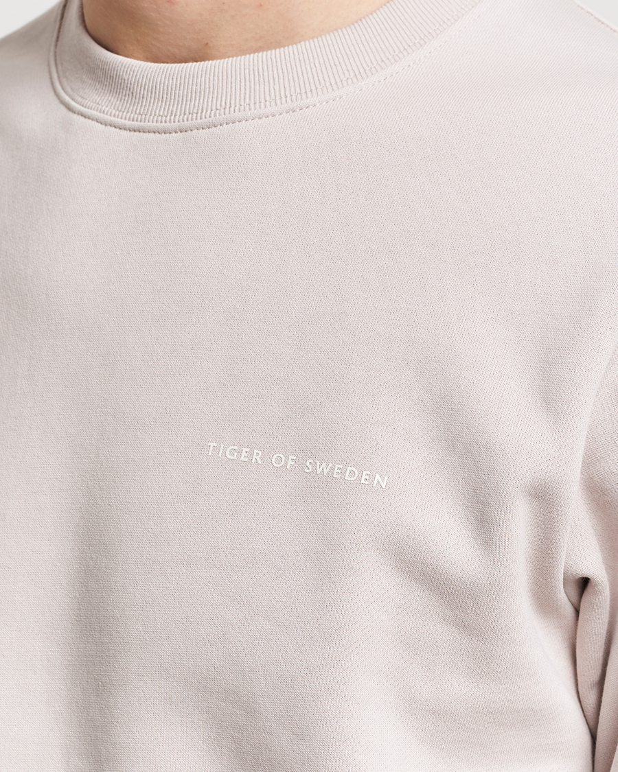 Homme | Pulls Et Tricots | Tiger of Sweden | Emerson Crew Neck Sweatshirt Grey Sand