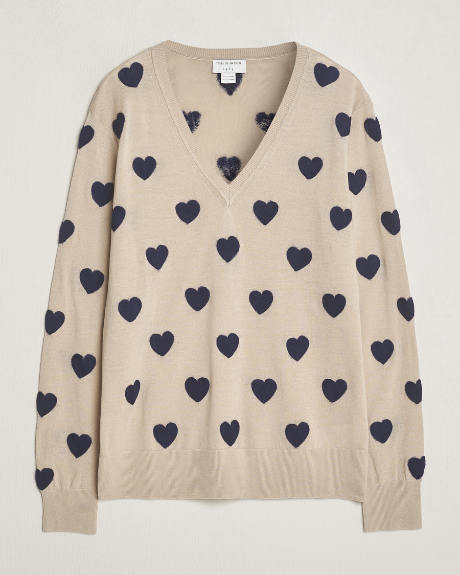 Homme | Pulls Et Tricots | Tiger of Sweden | Aaron Heart Knitted V Neck Nomad