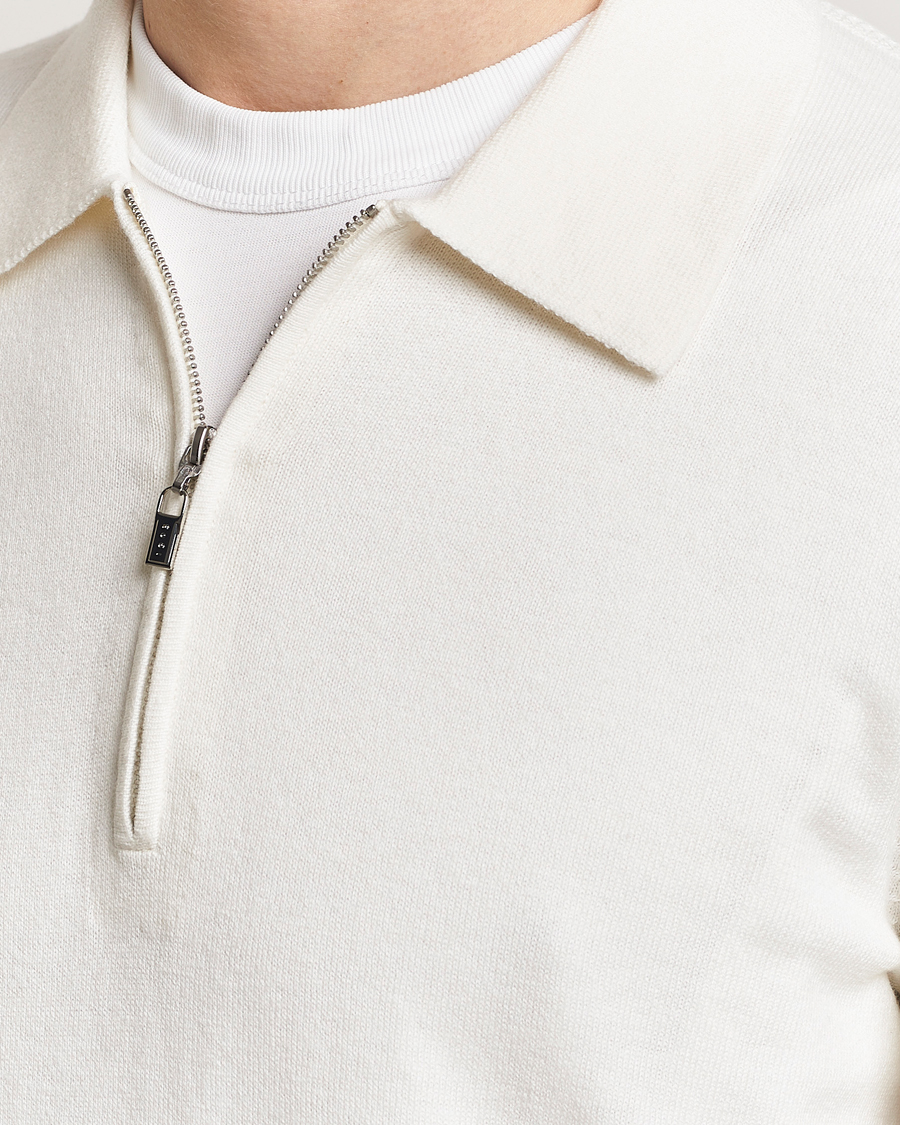 Homme | Pulls Et Tricots | Tiger of Sweden | Orbit Wool/Cotton Half Zip Summer Snow