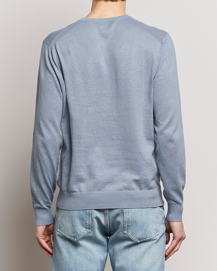 Homme | Pulls Et Tricots | Tiger of Sweden | Michas Cotton/Linen Knitted Sweater Polar Blue