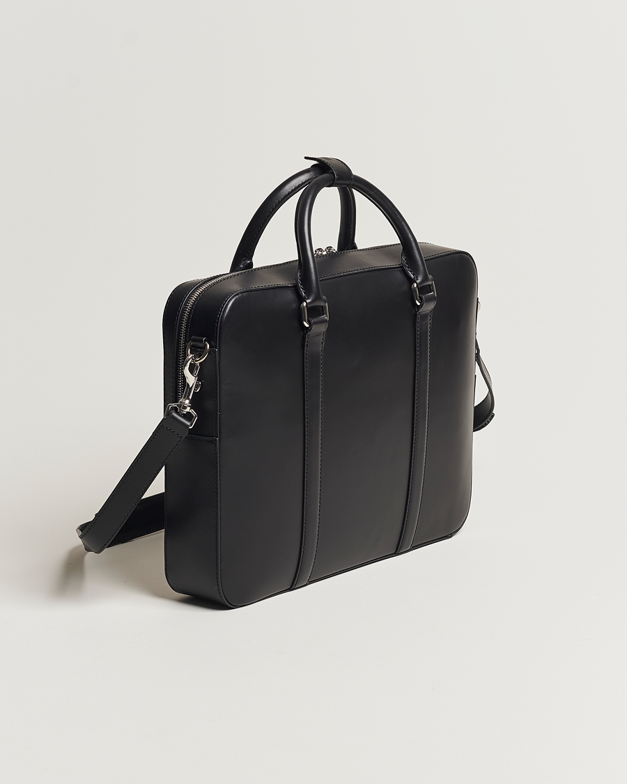 Homme | Tiger of Sweden Brevis Smooth Leather Briefcase Black | Tiger of Sweden | Brevis Smooth Leather Briefcase Black