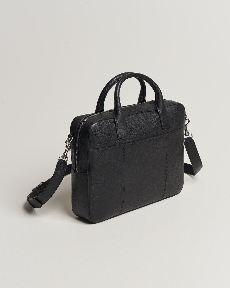 Homme | Tiger of Sweden Capa Grained Leather Briefcase Black | Tiger of Sweden | Capa Grained Leather Briefcase Black