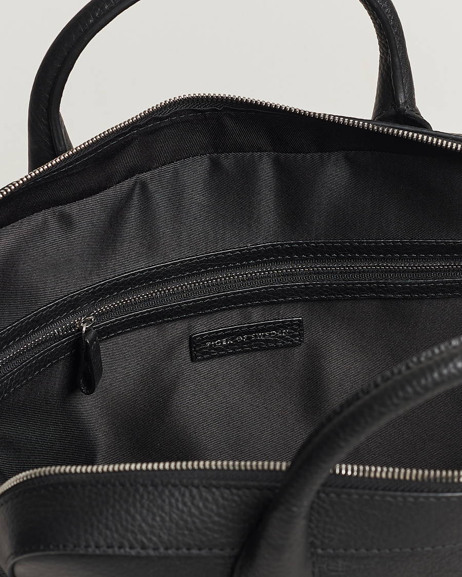 Homme | Tiger of Sweden Capa Grained Leather Briefcase Black | Tiger of Sweden | Capa Grained Leather Briefcase Black