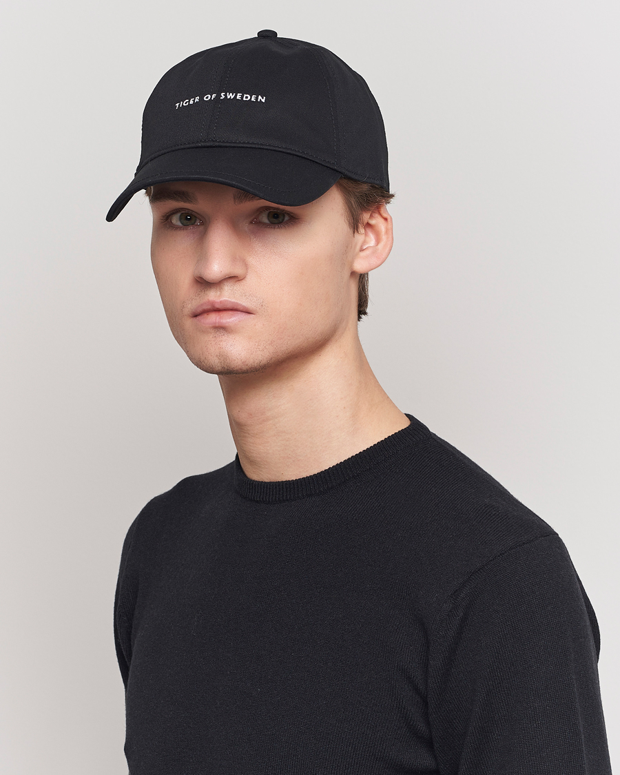 Homme | Tiger of Sweden Hent Cotton Cap Black | Tiger of Sweden | Hent Cotton Cap Black