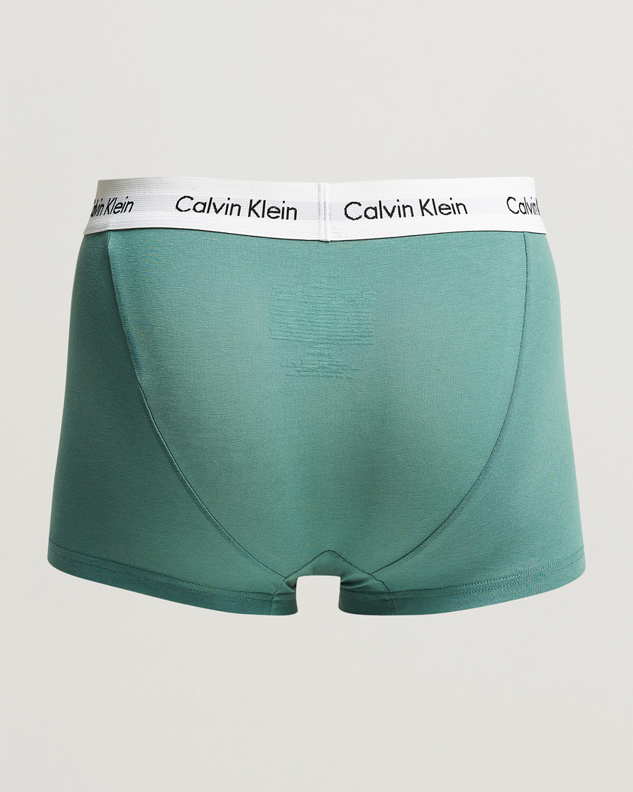 Homme | Maillot De Bains | Calvin Klein | Cotton Stretch Trunk 3-pack Blue/Dust Blue/Green