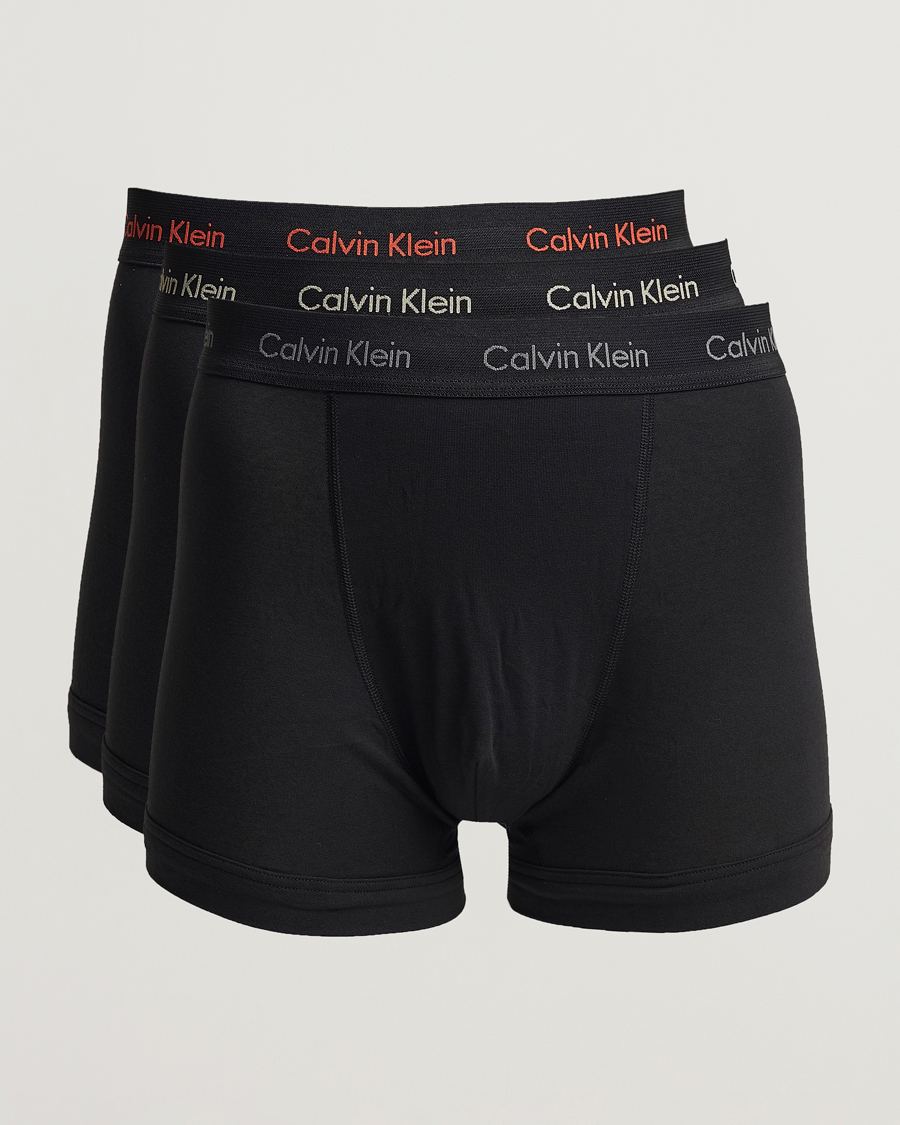 Homme | Sous-Vêtements Et Chaussettes | Calvin Klein | Cotton Stretch Trunk 3-pack Black