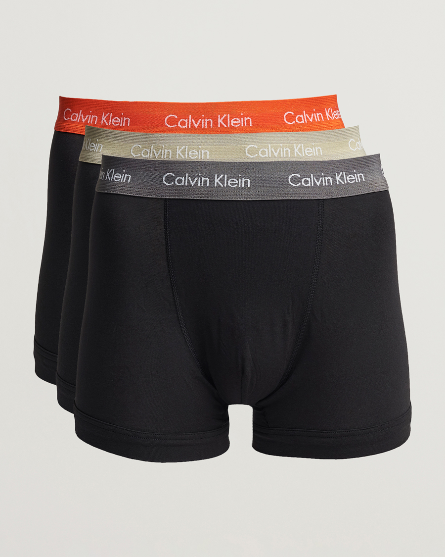 Homme | Sous-Vêtements Et Chaussettes | Calvin Klein | Cotton Stretch Trunk 3-pack Red/Grey/Moss