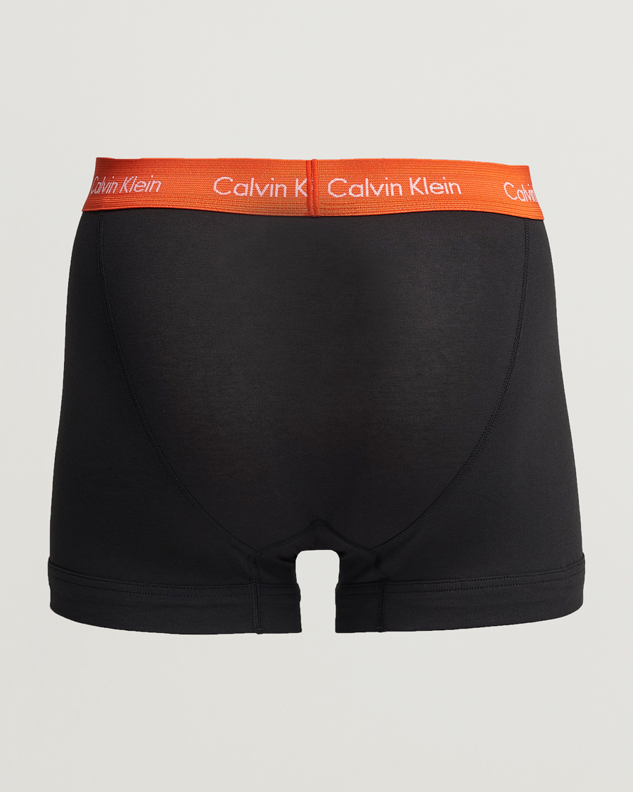 Homme |  | Calvin Klein | Cotton Stretch Trunk 3-pack Red/Grey/Moss