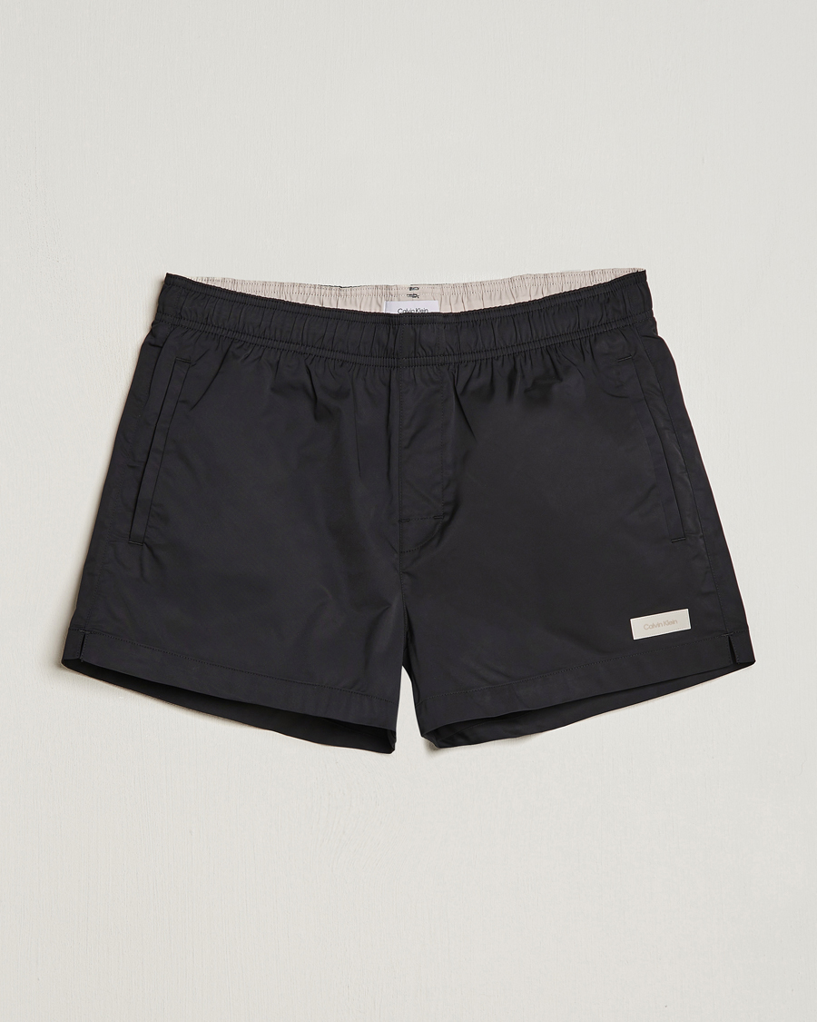 Homme | Maillots De Bain | Calvin Klein | Logo Drawstring Swimshorts Black