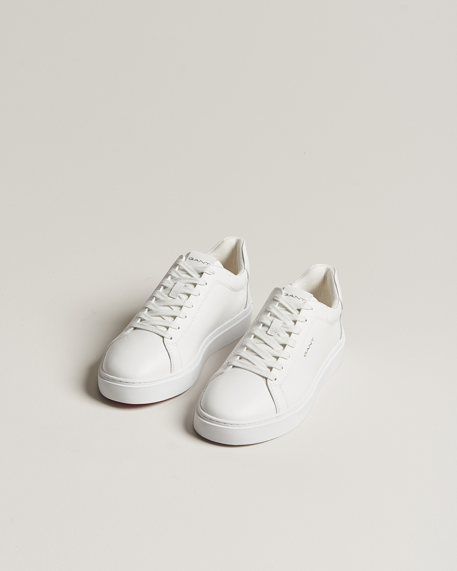Homme | Baskets Blanches | GANT | Mc Julien Leather Sneaker White