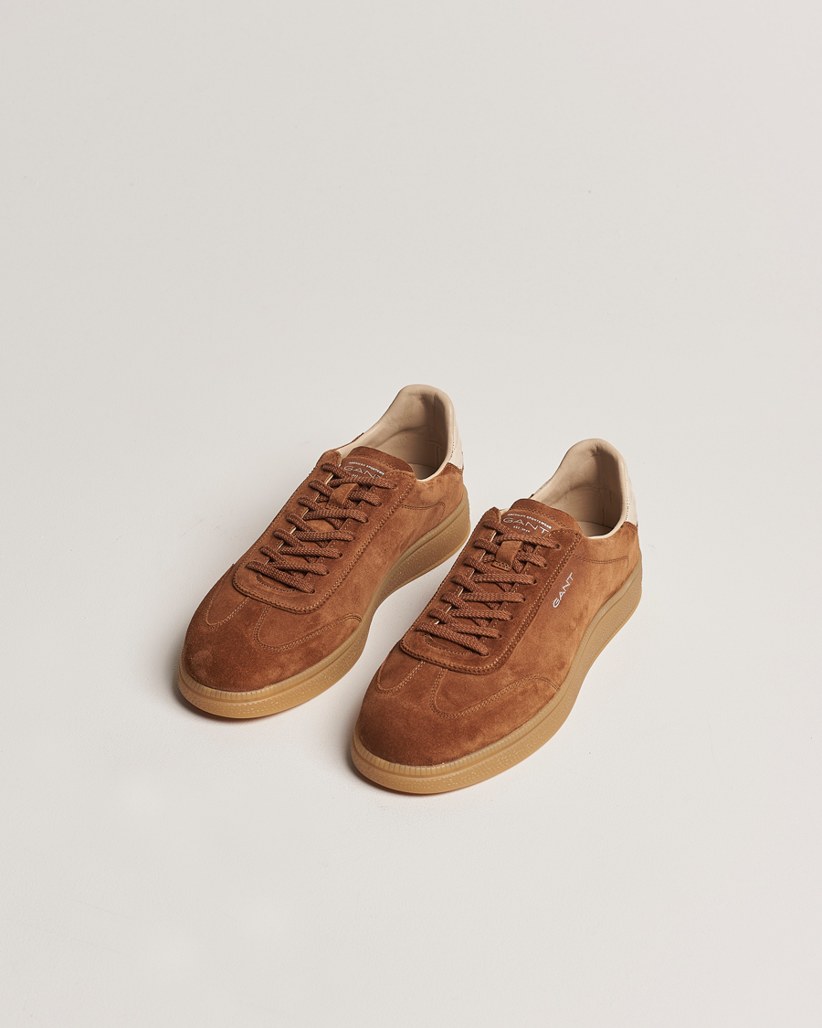 Men | Shoes | GANT | Cuzmo Suede Sneaker Brown