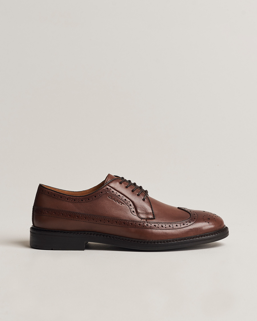 Homme | GANT Bidford Leather Brogues Cognac | GANT | Bidford Leather Brogues Cognac