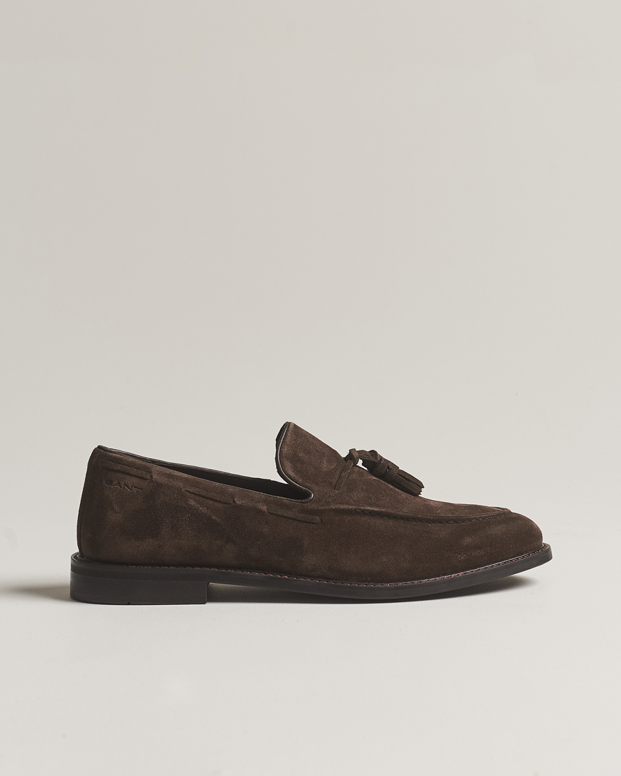 Homme | GANT Lozham Suede Tassle Loafer Coffee Brown | GANT | Lozham Suede Tassle Loafer Coffee Brown