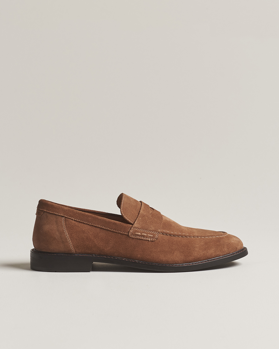 Homme | GANT Lozham Suede Loafer Cognac | GANT | Lozham Suede Loafer Cognac
