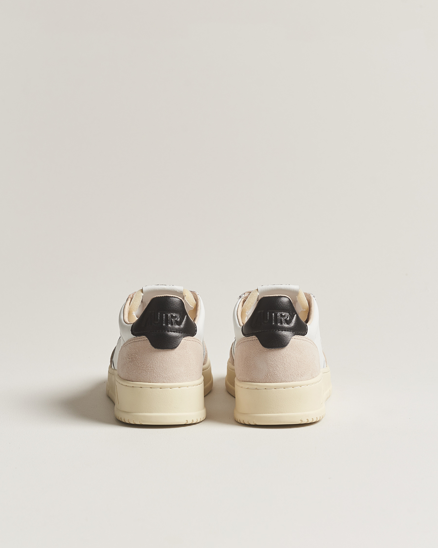 Homme | Baskets | Autry | Medalist Low Leather/Suede Sneaker White/Black