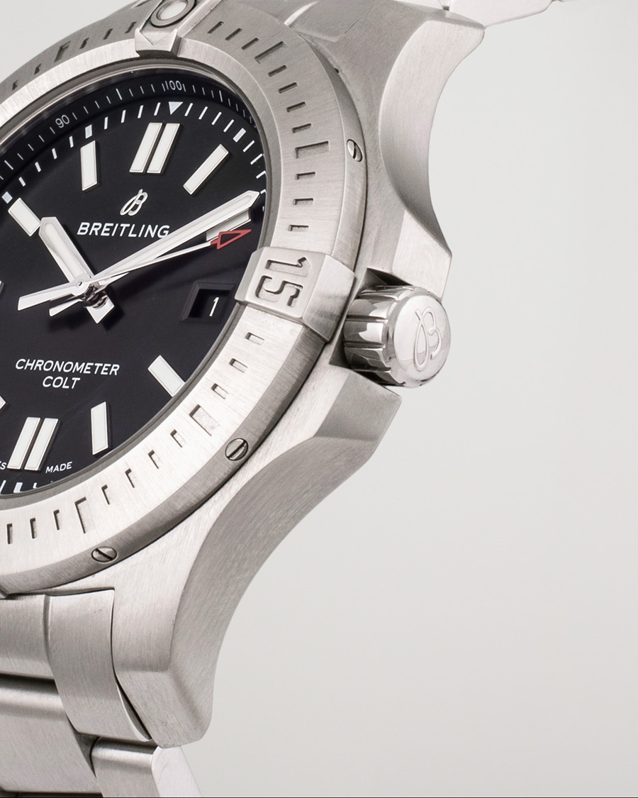 Homme | Breitling Pre-Owned Chronomat Colt A17388101B1A1 Silver | Breitling Pre-Owned | Chronomat Colt A17388101B1A1 Silver