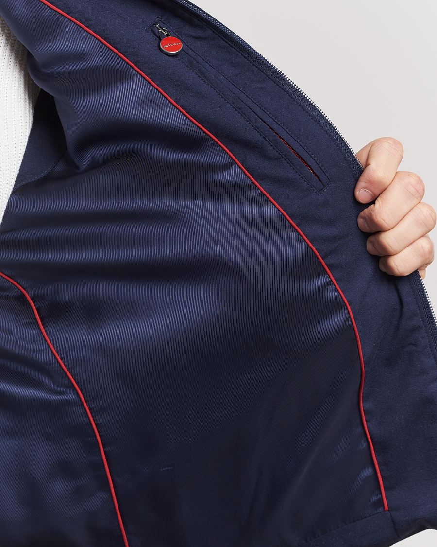 Homme | Manteaux Et Vestes | Kiton | Technical Wool Gilet Navy