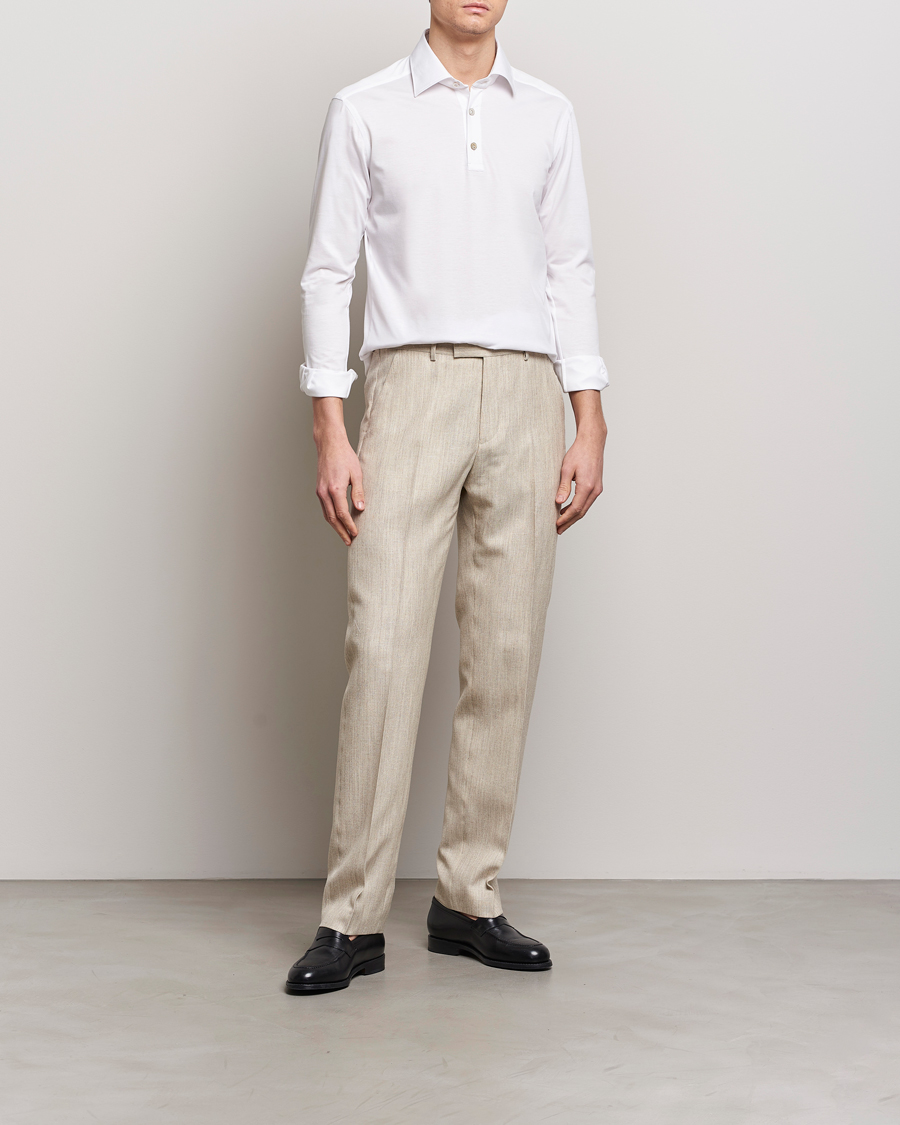 Homme | Chemises | Kiton | Popover Shirt White