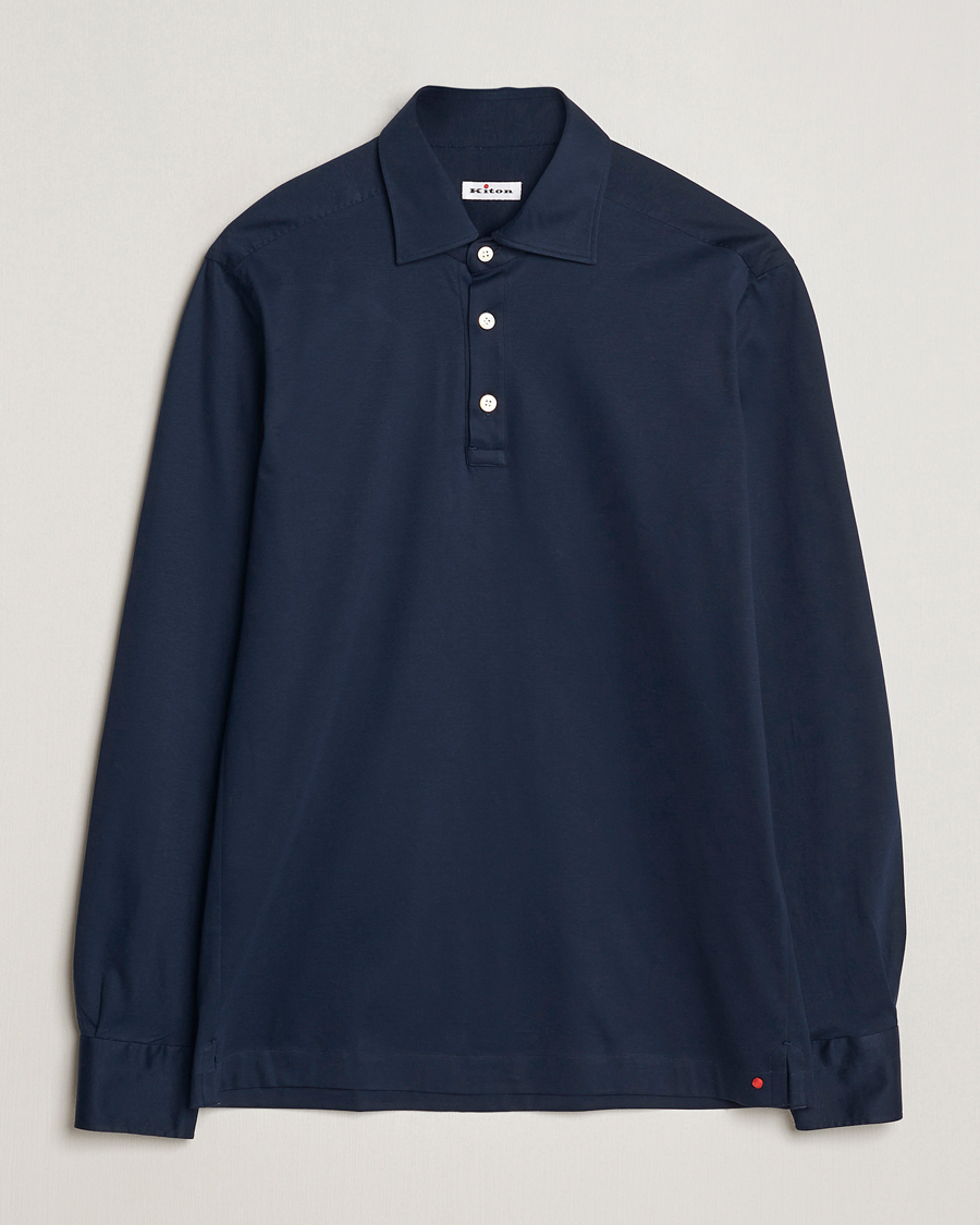 Homme | Chemises | Kiton | Popover Shirt Navy
