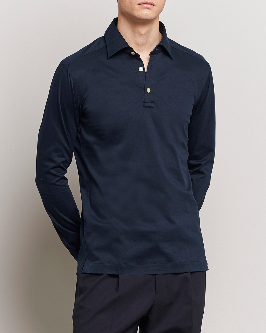 Homme | Polos | Kiton | Popover Shirt Navy