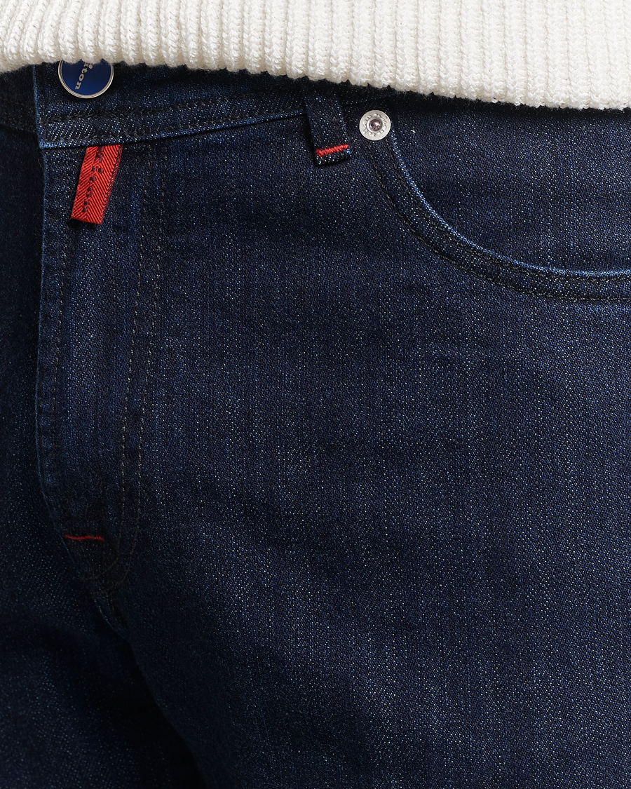 Homme | Jeans | Kiton | Slim Fit 5-Pocket Jeans Dark Indigo