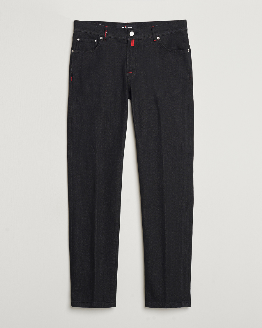 Homme | Jeans | Kiton | Slim Fit 5-Pocket Jeans Black