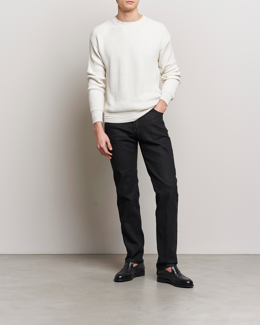 Homme | Jeans | Kiton | Slim Fit 5-Pocket Jeans Black