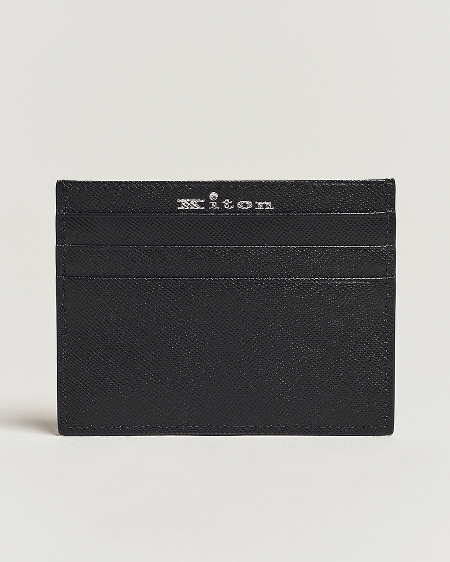 Homme | Kiton Saffiano Leather Cardholder Black | Kiton | Saffiano Leather Cardholder Black