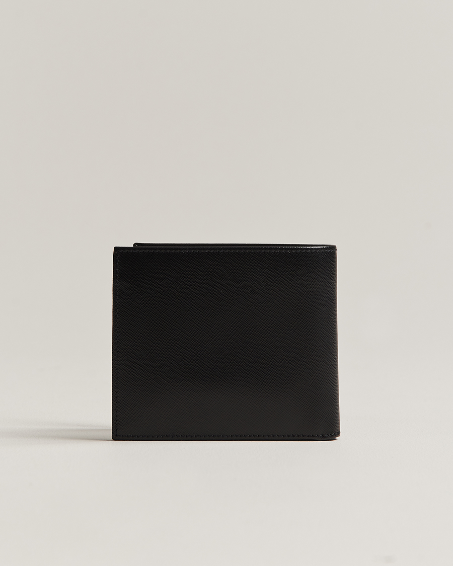 Homme | Sections | Kiton | Saffiano Leather Wallet Black