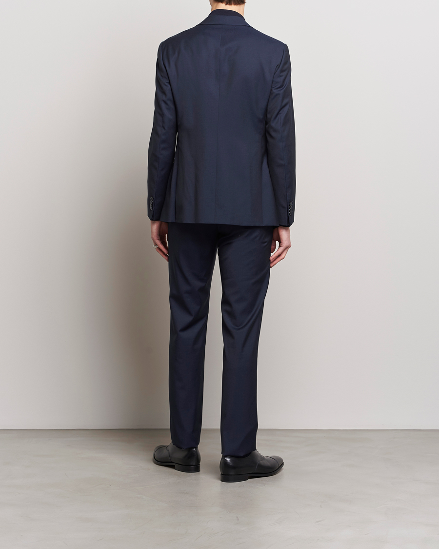 Homme | Costumes | Giorgio Armani | Slim Fit Peak Lapel Wool Suit Navy