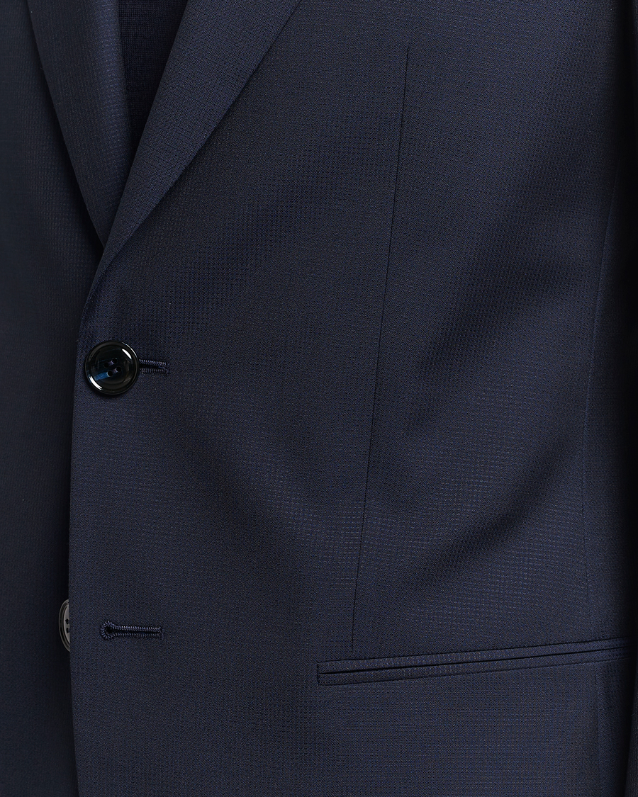 Homme | Costumes | Giorgio Armani | Slim Fit Peak Lapel Wool Suit Navy