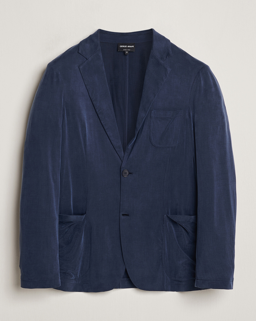 Homme | Blazers | Giorgio Armani | Unconstructed Blazer Navy