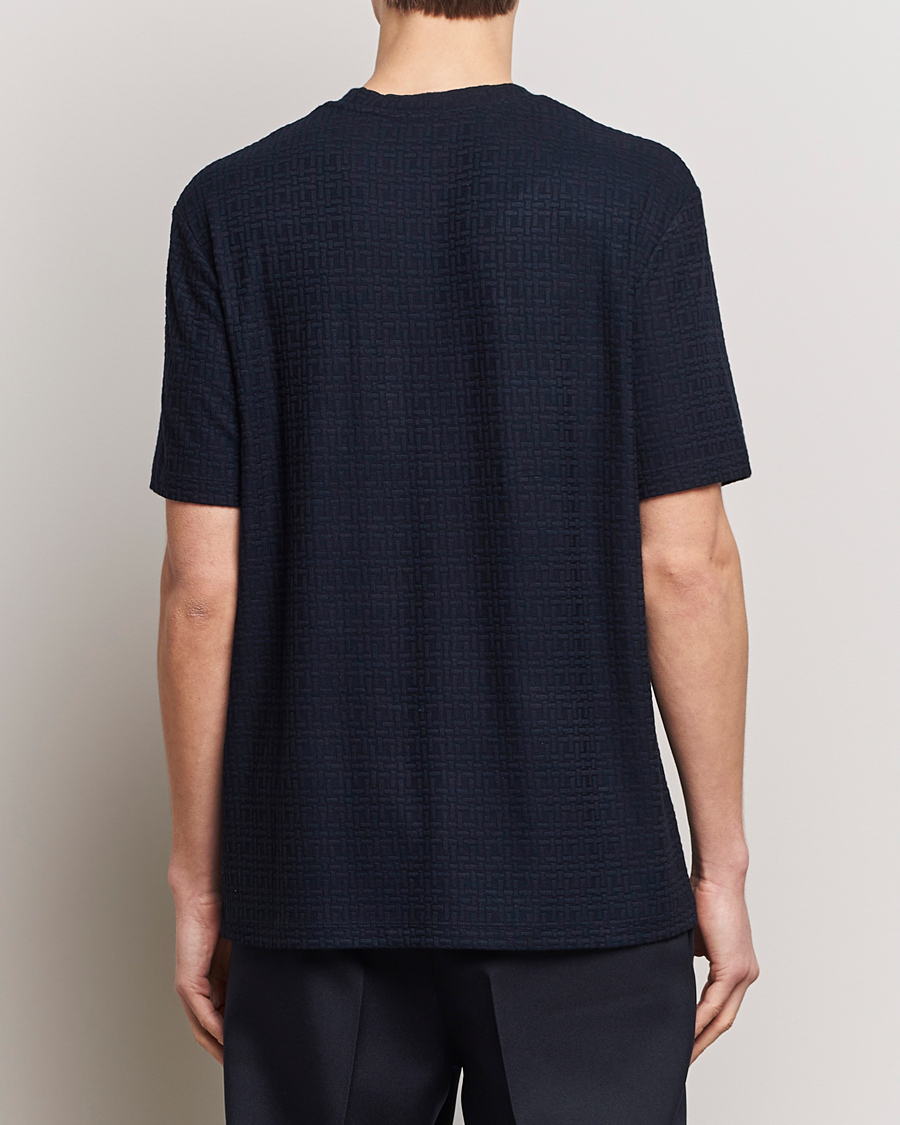 Homme | T-shirts | Giorgio Armani | Short Sleeve Cashmere Stretch T-Shirt Navy