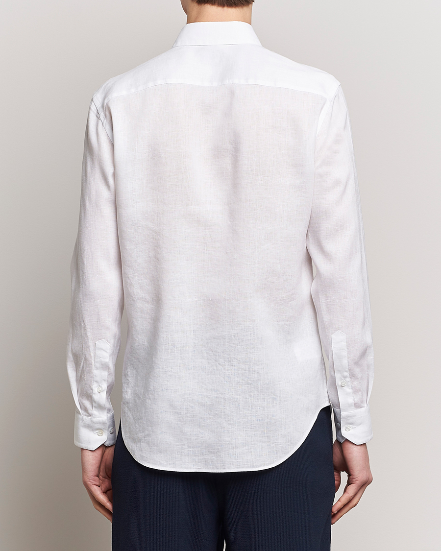 Homme | Chemises | Giorgio Armani | Slim Fit Linen Shirt White