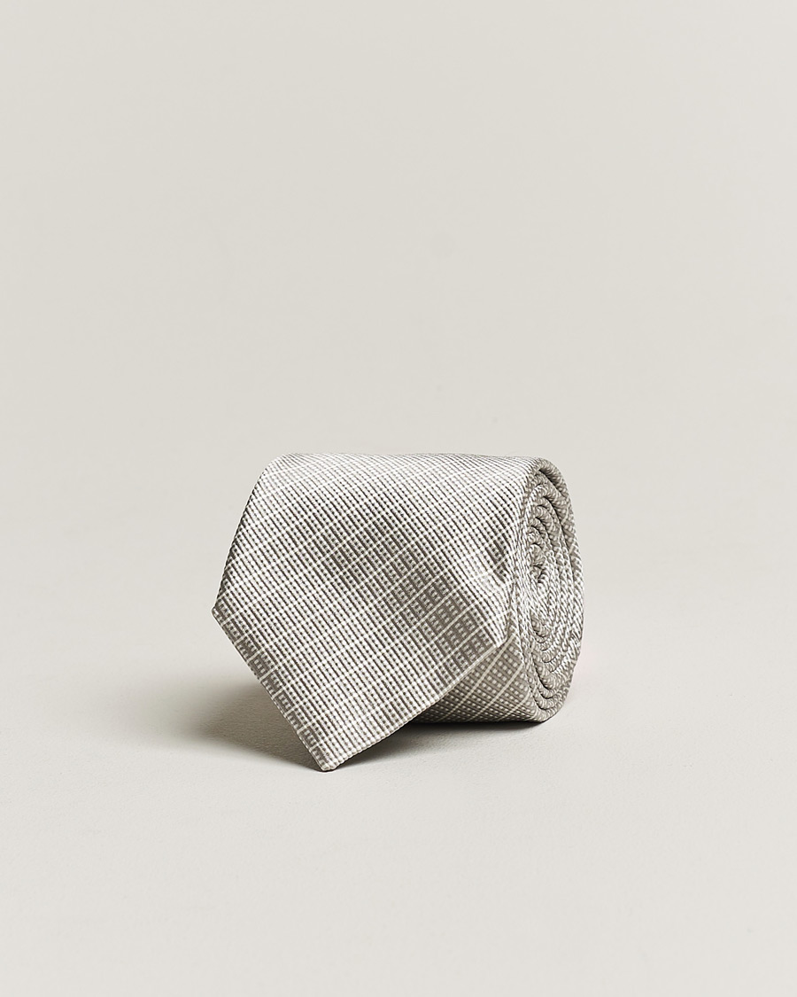 Homme | Giorgio Armani Jacquard Silk Tie Light Grey | Giorgio Armani | Jacquard Silk Tie Light Grey