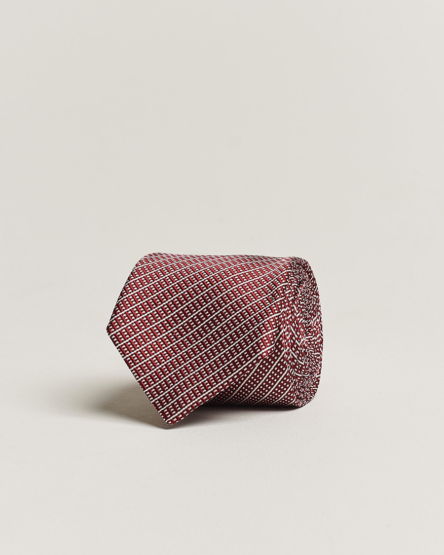 Homme | Giorgio Armani Jacquard Silk Tie Ruby | Giorgio Armani | Jacquard Silk Tie Ruby