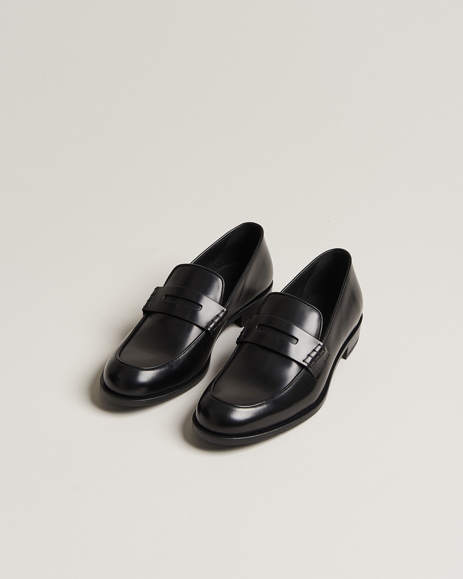 Homme | Sections | Giorgio Armani | Penny Loafers Black Calf