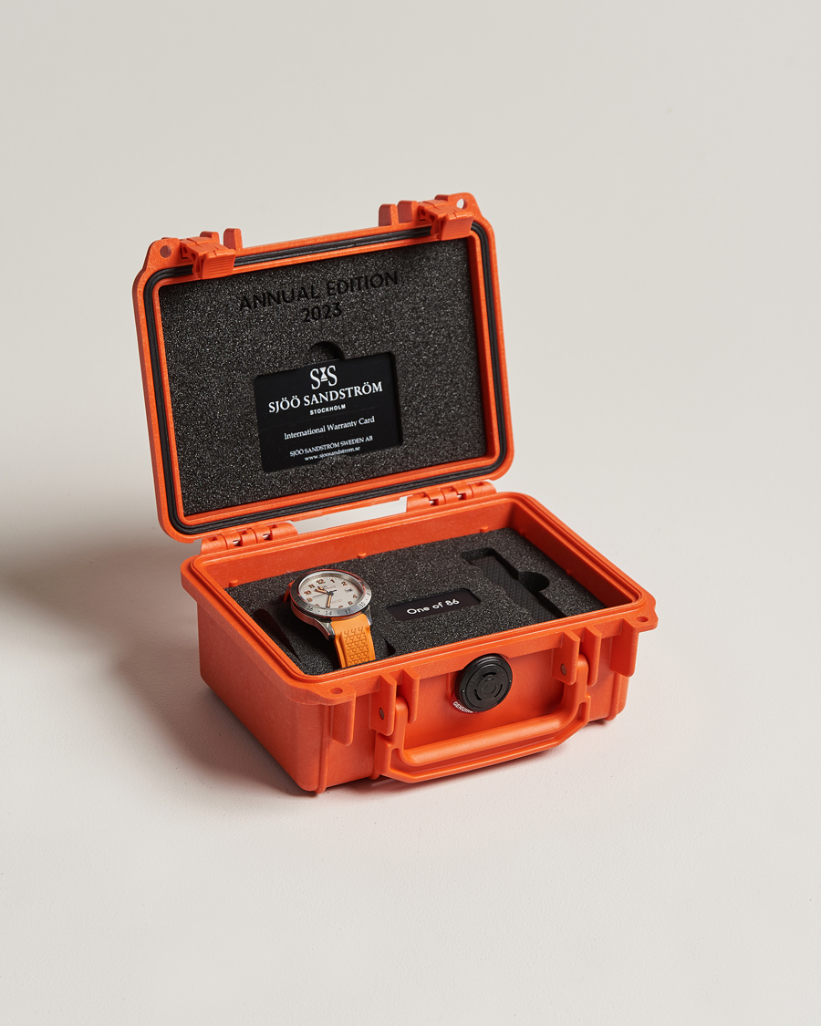 Homme | Sjöö Sandström Royal Steel Worldtimer 41mm Annual Edition Orange | Sjöö Sandström | Royal Steel Worldtimer 41mm Annual Edition Orange