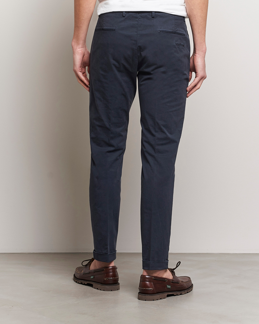 Homme | Pantalons | Briglia 1949 | Slim Fit Cotton Stretch Chinos Navy
