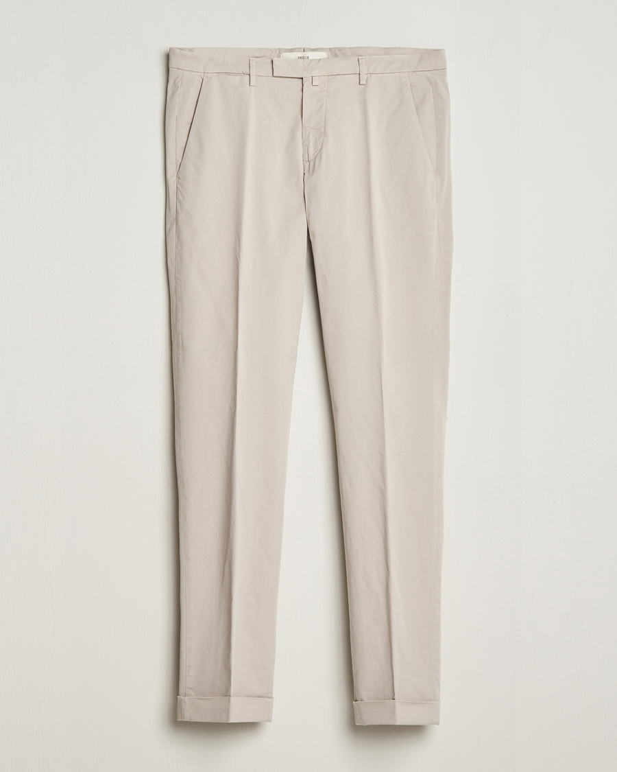 Homme | Pantalons | Briglia 1949 | Slim Fit Cotton Stretch Chinos Beige