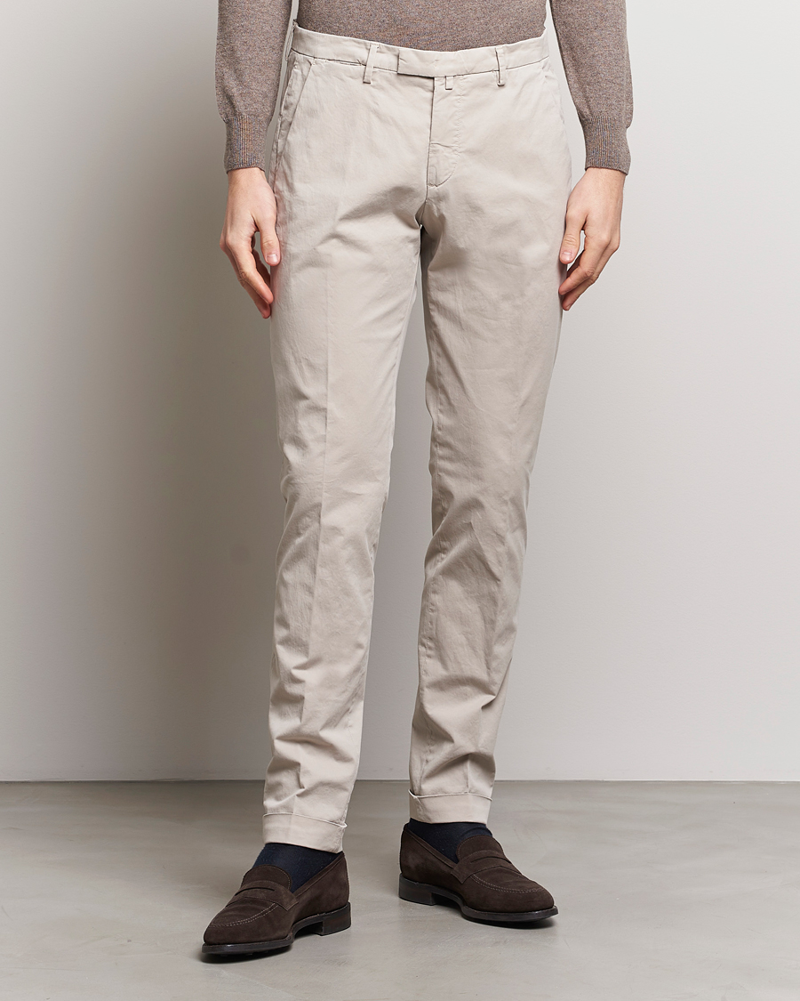 Homme | Sections | Briglia 1949 | Slim Fit Cotton Stretch Chinos Beige
