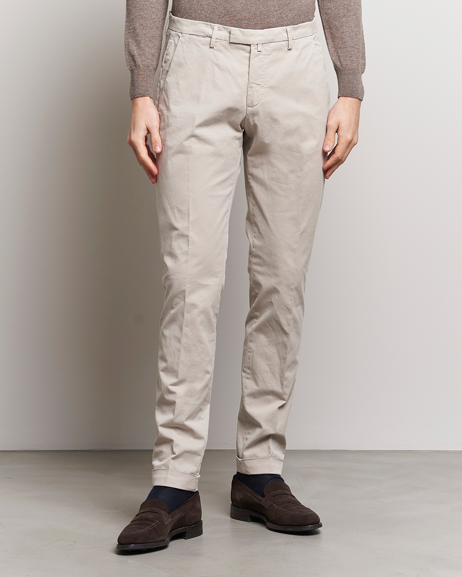 Homme | Pantalons | Briglia 1949 | Slim Fit Cotton Stretch Chinos Beige