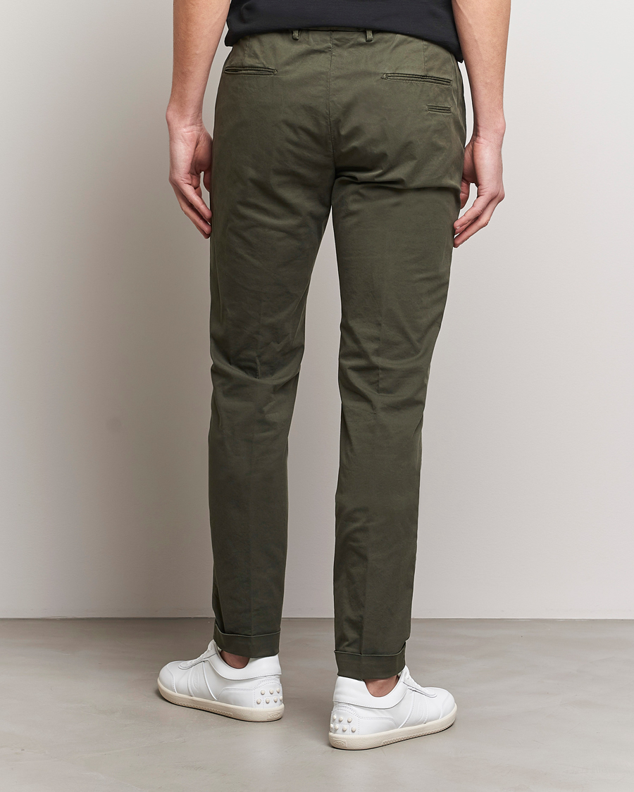 Homme | Pantalons | Briglia 1949 | Slim Fit Cotton Stretch Chinos Olive