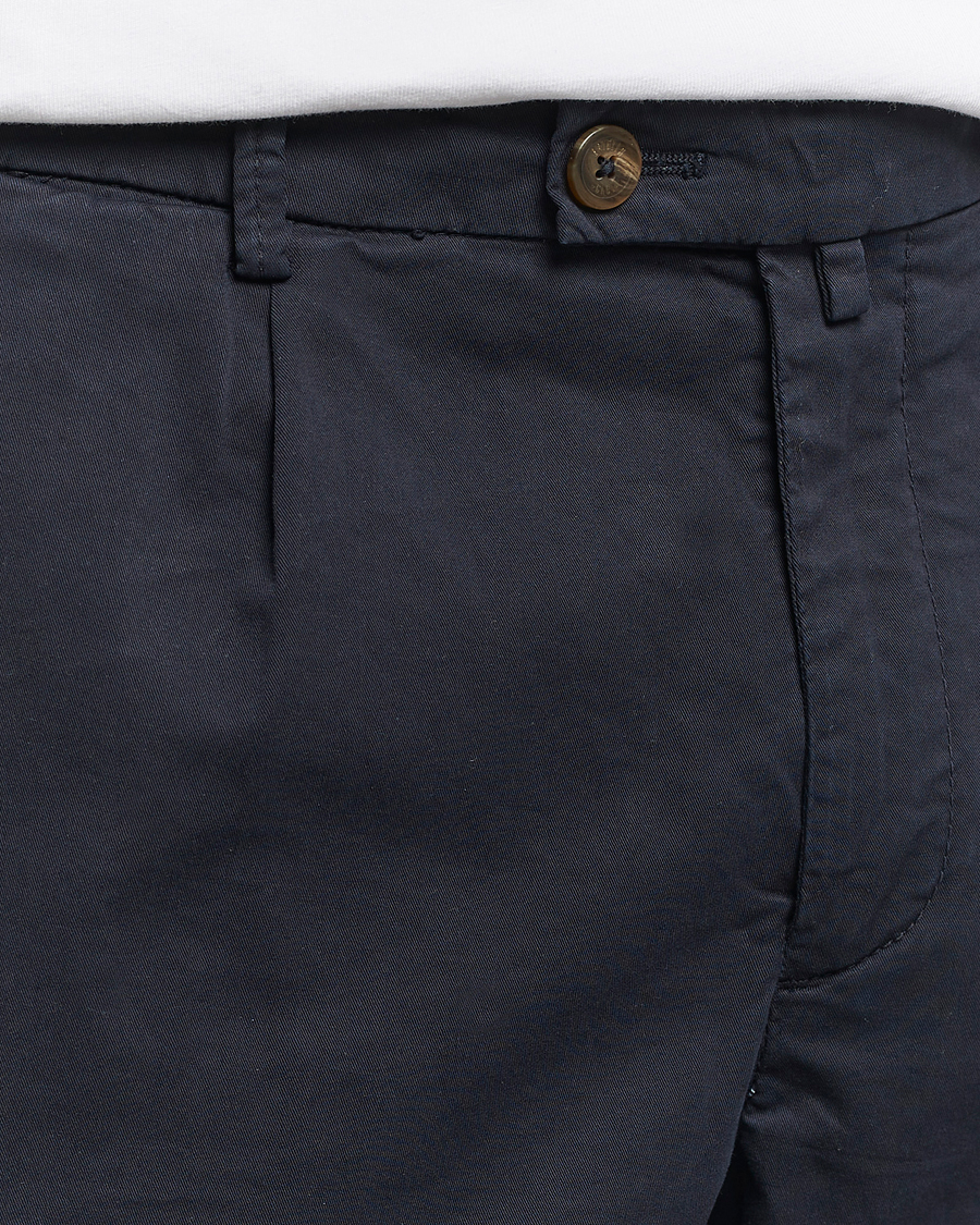 Homme | Shorts | Briglia 1949 | Pleated Cotton Shorts Navy